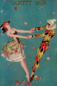 Affiche murale art fille femme Pierrot couverture magazine Vanity Fair - AFFICHE 20x30 - Photo 1 sur 4
