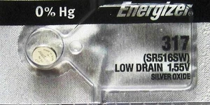 ENERGIZER 317 SR516SW SR516 BATTERY NEW SEALED Authorize Seller - Picture 1 of 4