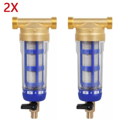 Rückspülfilter Vorfilter Entkalken Regler Wasserfilter Wasserreiniger 3/4 Zoll - Bild 1 von 4