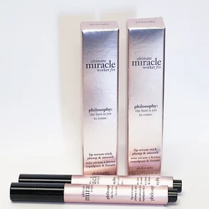 2 Philosophy Ultimate Miracle Worker Fix Lip Serum Stick Full Size NEW - Picture 1 of 4