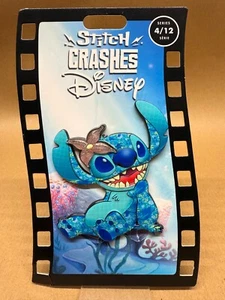 Disney Store The Little Mermaid Stitch Crashes Disney Jumbo Pin Badge, 4 of 12 - Picture 1 of 2