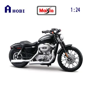 Maisto 1:24 Scale Harley Davidson 2007 XL 1200N Nightster Model Miniature Toy - Picture 1 of 2