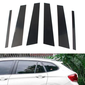 6 Stück Tür Fenster Blende Säulen Pfosten Dekor Abdeckung für BMW X1 E84 2011-2015 - Bild 1 von 12