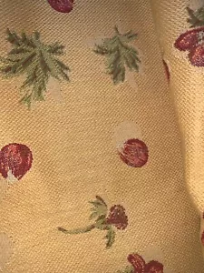 CHIC MADURA COUNTRY FLORAL DRAPE PANEL CURTAIN 72.5” Across & 109” LONG Vintage - Picture 1 of 8