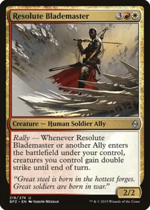 Magic MTG TCG Battle for Zendikar 2015 Resolute Blademaster 218/274 - Afbeelding 1 van 1