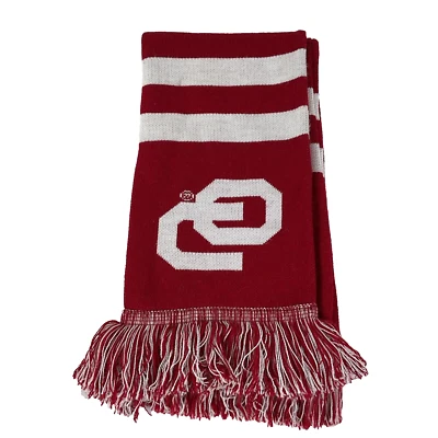 OU - Oklahoma University Sooners - Bufanda con cuello con volantes rojo carmesí/blanco cálido Foto 1 de 4