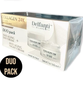 Delfanti Milano COLLAGEN 24K Anti-Aging DAY + NIGHT Cream DUO Pack - Picture 1 of 6