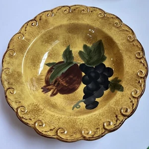 Neu Raymond Waites Pompeji 9" Suppenschüssel zertifiziert international Obst Trauben - Bild 1 von 4