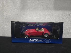MIB AUTOART PANOZ AIV ROADSTER CONVERTIBLE 1:18 SCALE DIECAST MODEL CAR RED COOL - Picture 1 of 16