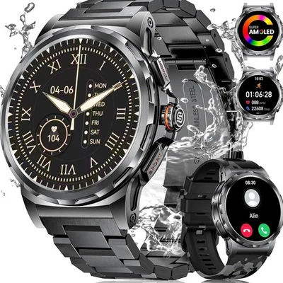 Militär Smartwatch Herren 1,43'' AMOLED Fitness Tracking - Bild 1 von 4