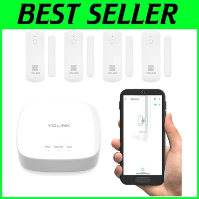 Smart Door Sensor Pack: 1/4 Mile Range, Long Battery Life - Image 1 of 4