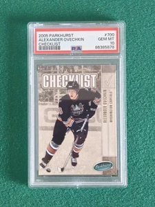 2005 Parkhurst Checklist #700 Alexander Ovechkin PSA 10 Rookie Upper Deck - Picture 1 of 2