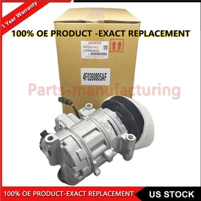 A/C Compressor for Audi A6 2006-11 A6 Quattro Q5 S4 S5 3.0L 3.2L 4F0260805AF NEW - Imagem 1 de 4