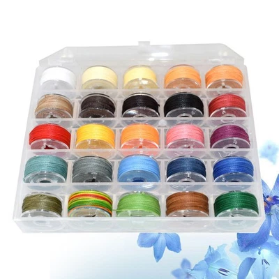 1 scatola 25 0,55 mm tondo in cuoio di cera cavo di cucitura - Image 1 of 4