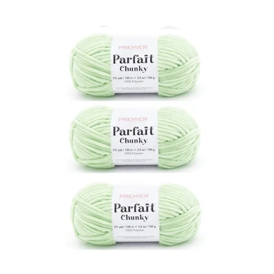 Bundle of 3 - Premier Yarns Parfait Chunky Yarn - Key Lime 1150-49 - Image 1 of 2
