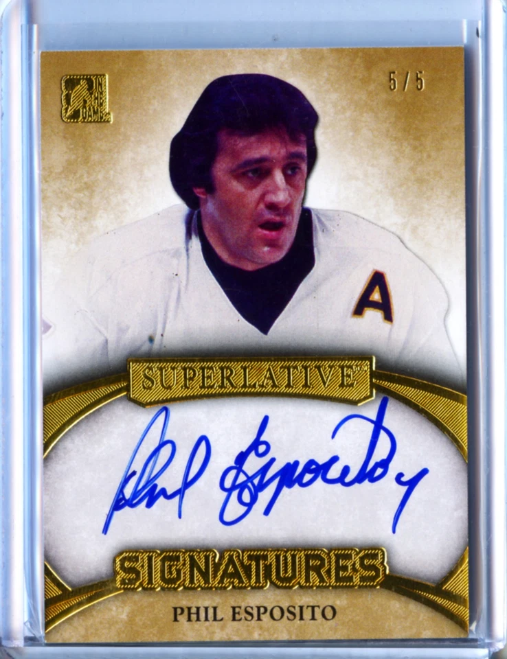 2015-16 - In The Game - Superlative Signatures - Phil Esposito      (005/005) - Image 1 of 1