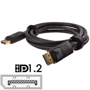 Displayport v1.2 4K 60Hz Conector Macho Vídeo PC / TV / Monitor Highspeed Cable - Imagen 1 de 12