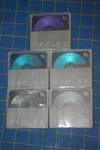 NEW 5 COLOR SONY Recordable MiniDisc Digital Audio MD 80 W/ Case! - Picture 1 of 8