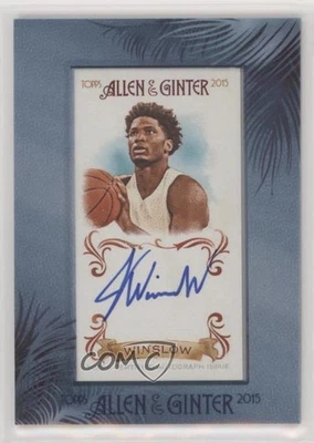 2015 Topps Allen & Ginter's Framed Mini Justise Winslow #AGA-JW Rookie Auto RC - Image 1 of 2