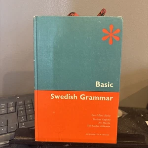BASIC SWEDISH GRAMMAR - 1967 Edition HC - Picture 1 of 12