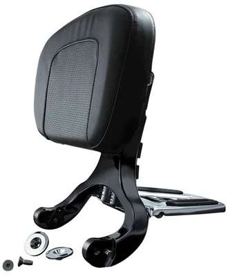 Kuryakyn Multi Purpose Black & Chrome Driver and Passenger Backrest (1661) Foto 1 de 3