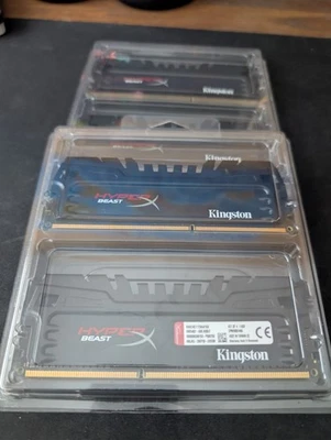 KINGSTON HYPER X BEAST RAM KHX24C11T3K4/16X 16GB (4X4GB) DDR3 MEMORY CARD - Image 1 of 2