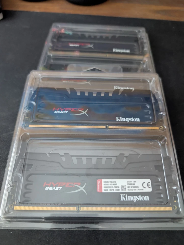 KINGSTON HYPER X BEAST RAM KHX24C11T3K4/16X 16GB (4X4GB) DDR3 MEMORY CARD - Image 1 of 2