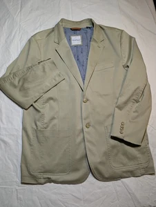 Tommy Bahama Boracay cotton Blazer XL Tan Khaki  - Picture 1 of 11