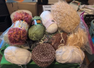 Sewing Loose Yarn Thread Microfiber Lot multiple brands types colorful - Picture 1 of 6