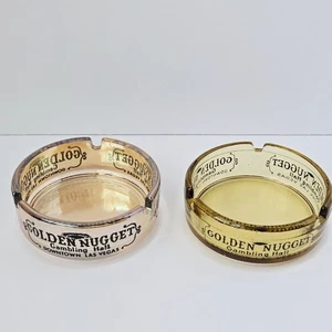 Lot Golden Nugget Gambling Hall Casino Ashtray Vintage Las Vegas Strip Souvenir - Picture 1 of 12