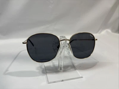 Óculos de sol feminino Quay Australia tamanho único marrom dourado Jezabell aviador - Imagem 1 de 4