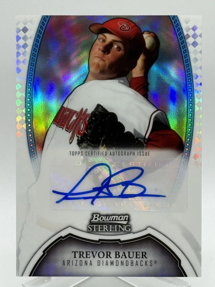 Trevor Bauer 2011 Bowman Sterling Refractor BSP-TB Autograph /199 Rookie Card I7 - Image 1 of 2
