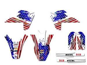 2016-2018 TC 65 MERICA Usa Senge Graphics Kit Compatible with Husqvarna - Foto 1 di 10