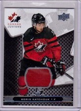 BORIS KATCHOUK 18/19 Upper Deck Team Canada Juniors Rookie Jersey Card Lightning