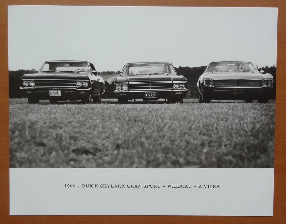 P8557 BUICK SKYLARK GRAN SPORT - WILDCAT - RIVIERA - PHOTO - 1966 - 18x23 Foto 1 de 1