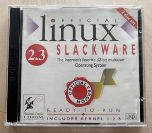 Linux Slackware 2.3 Software 2 CD 1995 Kernel 1.2.8 Walnut Creek - Picture 1 of 4