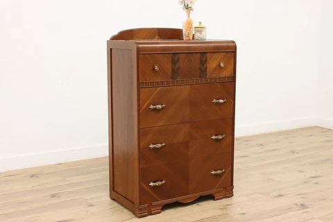 Art Deco Vintage Waterfall Dresser or Chest, Goldblatt Bros #33564 Cover