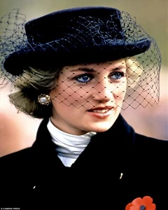 Fotografía impresa de la princesa Diana 8 x 10 a699 - Imagen 1 de 3