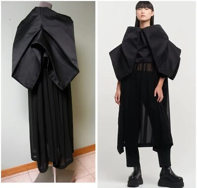 Vestido Comme des Garçons Chatterbox Papel Adivino S Plegado Detalle Transparente Foto 1 de 4