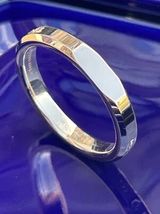 Tiffany & Co 18K Gold New York T 1837 Makers 4.2mm Band Ring Size 13+ 10.6 Grams - Picture 1 of 24