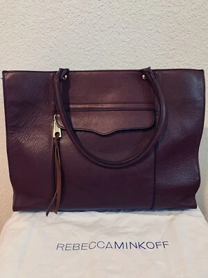 Rebecca Minkoff MAB Tote Purple Pebbled Leather - Image 1 of 4