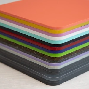 Plastic Acrylic Coasters, Kitchen, Dining Table Square Kids Coasters, 35 Colours - Picture 1 of 38