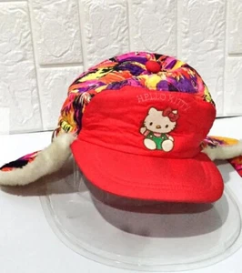 Hello Kitty Boys Girls Winter Ear Flap Baseball Cap - Picture 1 of 6
