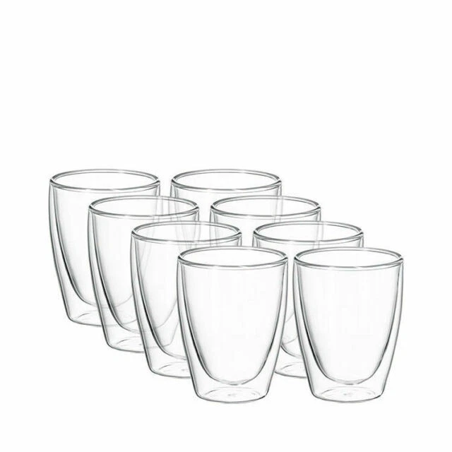 Avanti 250ml Cafe Twin Wall Glass - Set of 8