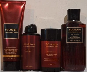 Bath & Body Works Men's  Collection Bourbon Cream, Spray, Body Wash & Deodorant  - Picture 1 of 1