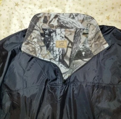 Duxbak Reversible Jacket Men's Large Camo Fleece Anorak Hunting Coat - Image 1 of 4