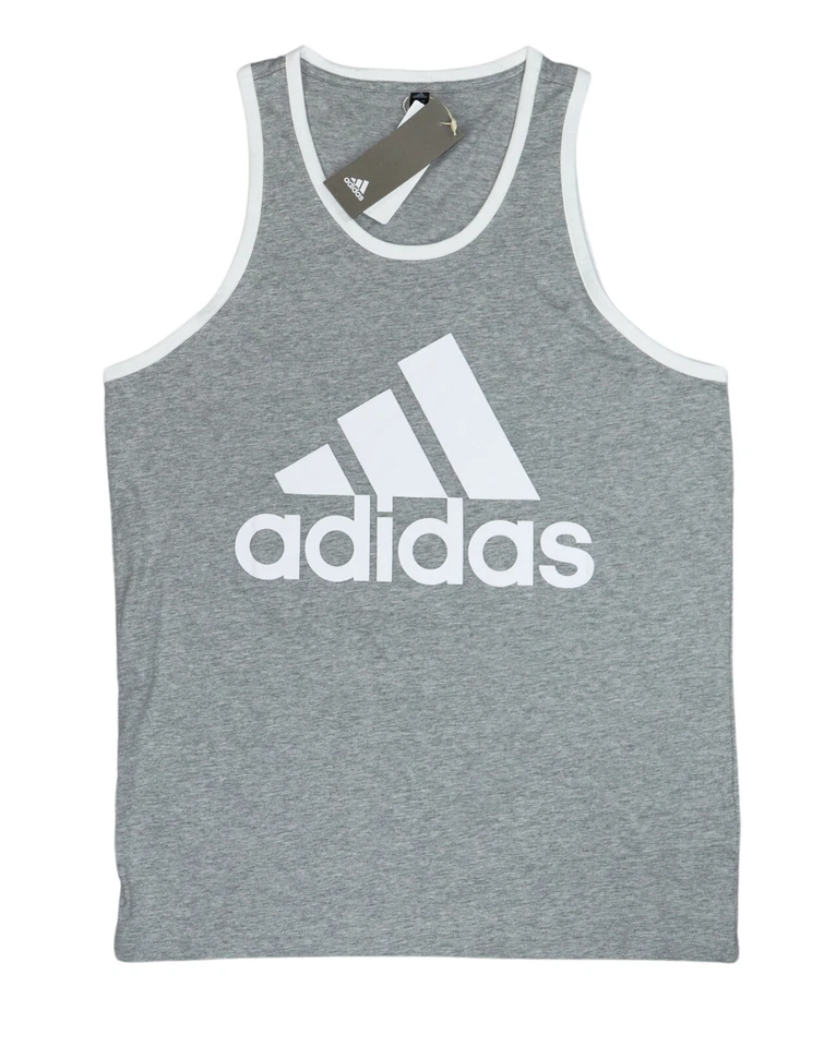 adidas Men's Badge of Sport Classic Tank Gray M