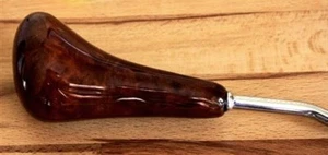 SCHALTHEBEL W116 W123 AUTOMATIK ECHTES WURZELHOLZ NEU - Picture 1 of 1