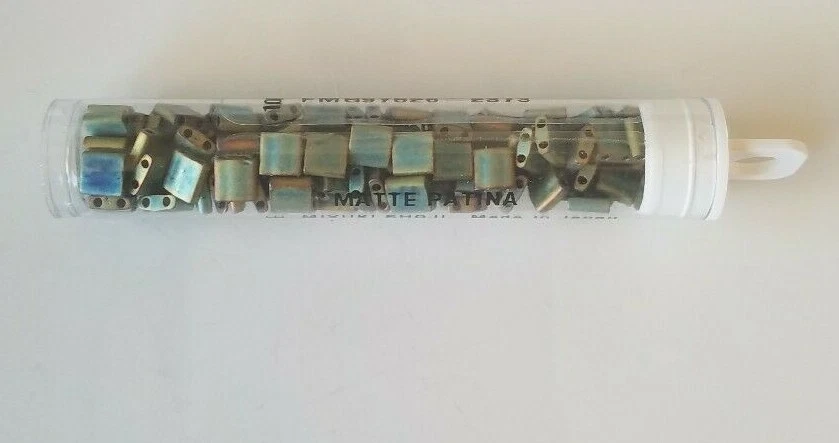 Miyuki Tila Beads - Metallic Matte Patina Iris - 10 gm (1081) - Image 1 of 1