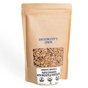 Brooklyn's Own Organic Granola Maple Cinnamon & Chocolate With Walnut Breakfa... - Picture 1 of 7